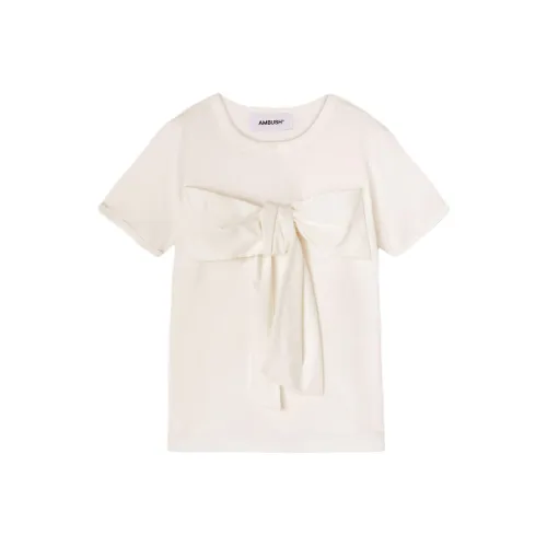 AMBUSH Oversized-bow Cotton T-shirt