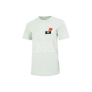 Adidas Set in Sleeve T Shirt Women's Light Gray