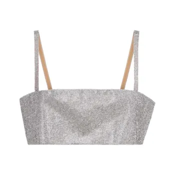 Nue Crop Tops Women's Gray