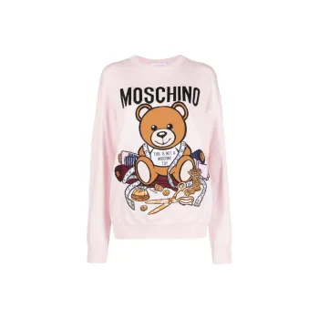 MOSCHINO Sewing Teddy Bear-print Jumper
