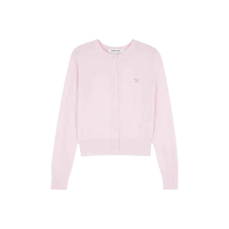 Maison Kitsune BABY FOX Series SS24 Sweater Women's Light Pink-0