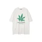 White T-Shirt-Leaf-Large