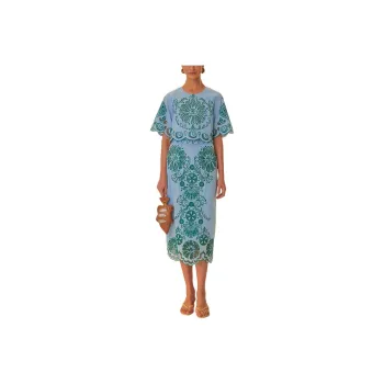 FARM RIO SS24 Crop Tops Women's Light Blue