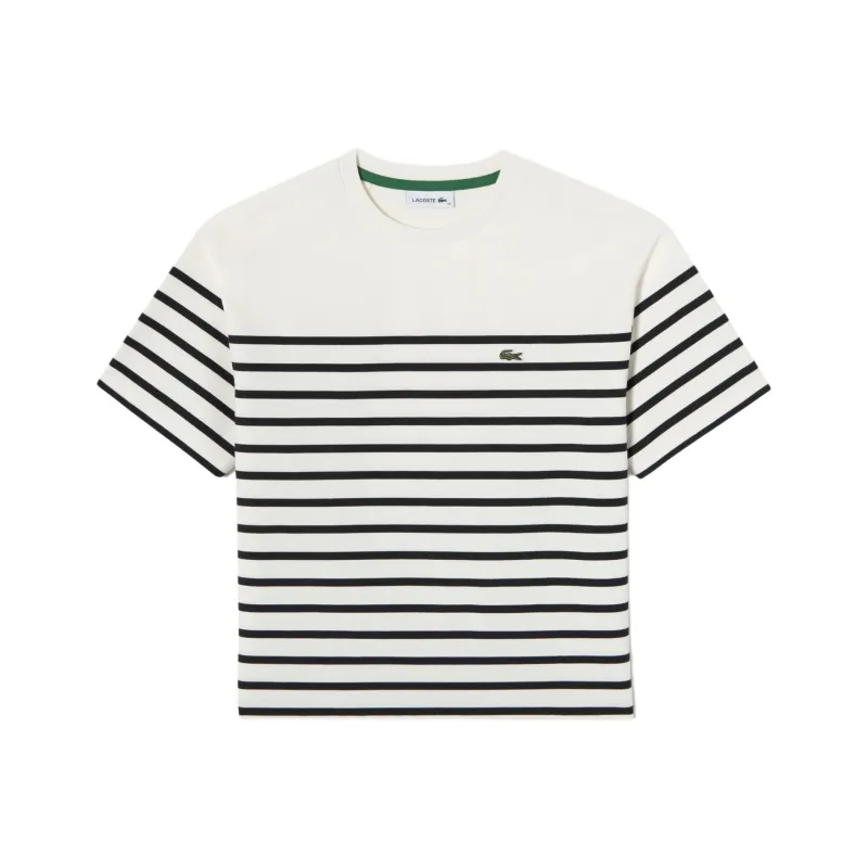 LACOSTE T Shirt Women's White Blue-0