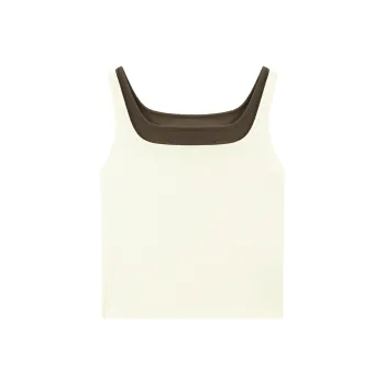 PEACEBIRD Tank Top Women's Beige