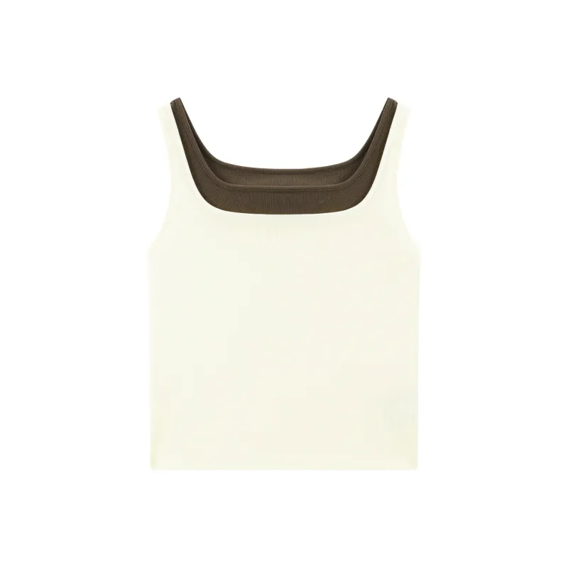 PEACEBIRD Tank Top Women's Beige-0