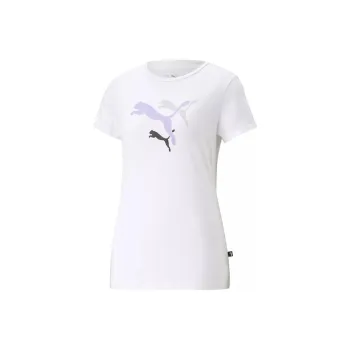 PUMA ESS+ LOGO POWER TEE W T-Shirt Women's White