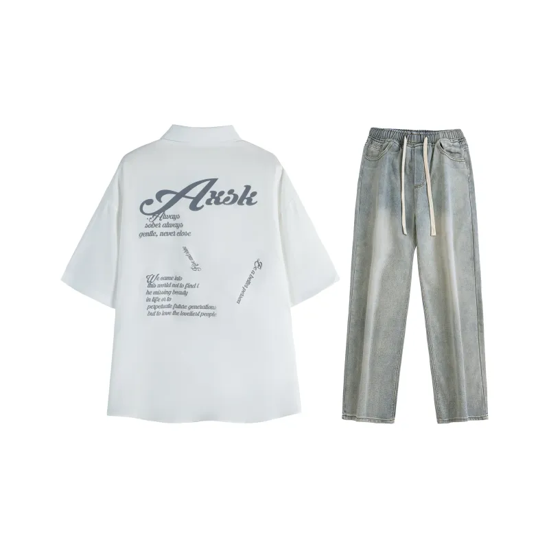 A.X.S.K Shirt Matching Set Unisex-30