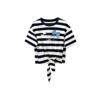 TOUCH T-Shirt Women's Navy Blue Stripes