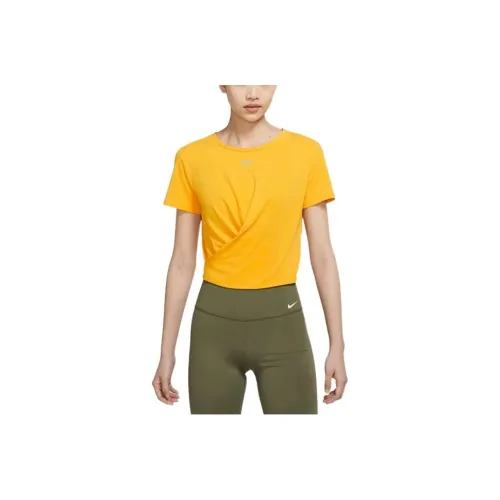 Nike Dri Fit T Shirts Women's Yellow