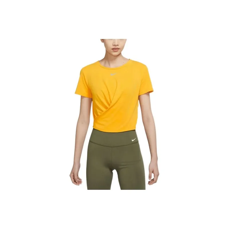 Nike Dri Fit T Shirts Women's Yellow-0