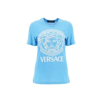 VERSACE T Shirts Women's Blue