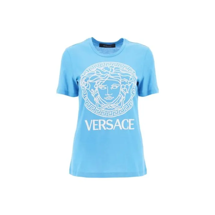 VERSACE T Shirts Women's Blue-0