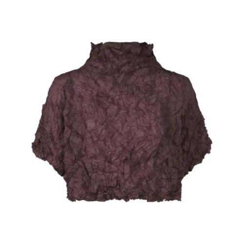ISSEY MIYAKE Crop Tops Women's Fuchsia