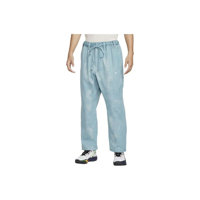 Nike Casual Pants Men's Denim Blue Green-0