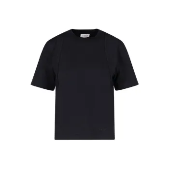 Alexander McQueen Seam Detailed Crewneck T Shirt