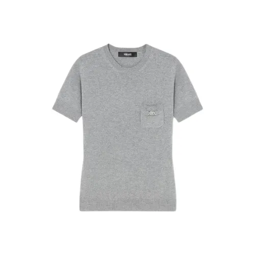 VERSACE Medusa Detail Knit Paul Drew Concrete Melange