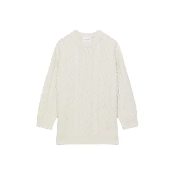 ARITZIA FW24 The Group By Babaton Nourish Merino Wool Sweater Sweater Women's Birch/Birch Wood