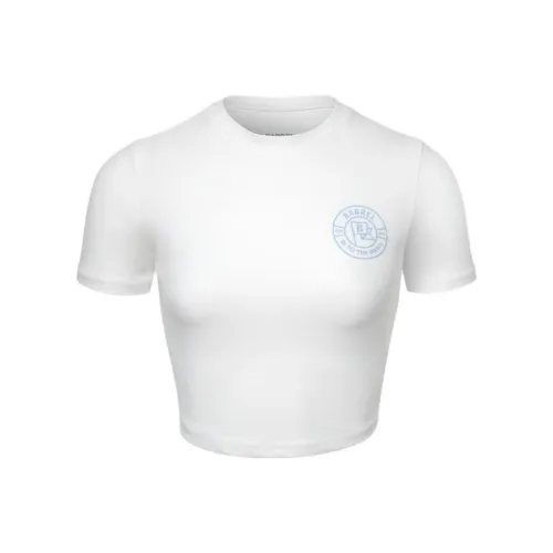 BARREL Regular T-Shirt Women's Gray White
