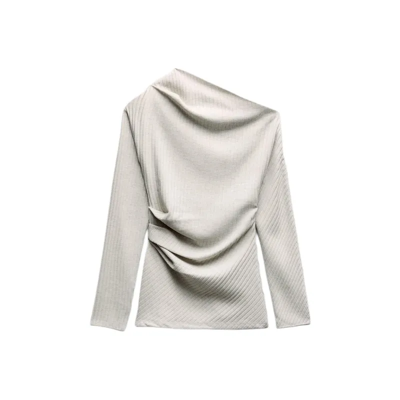 ZARA T-Shirts Women's Beige-0