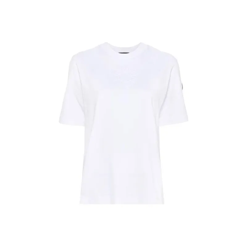 Moncler Logo embossed Cotton T shirt-0