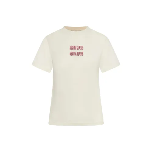 MIU MIU Regular T Schwarz Women's White