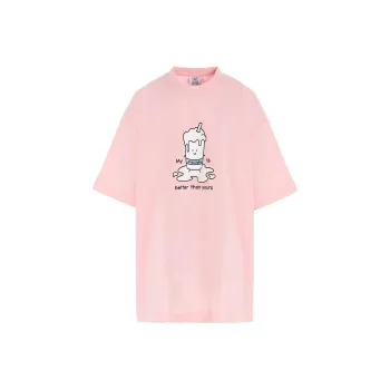 Vetements My Milkshake T-Shirt 'Baby Pink'