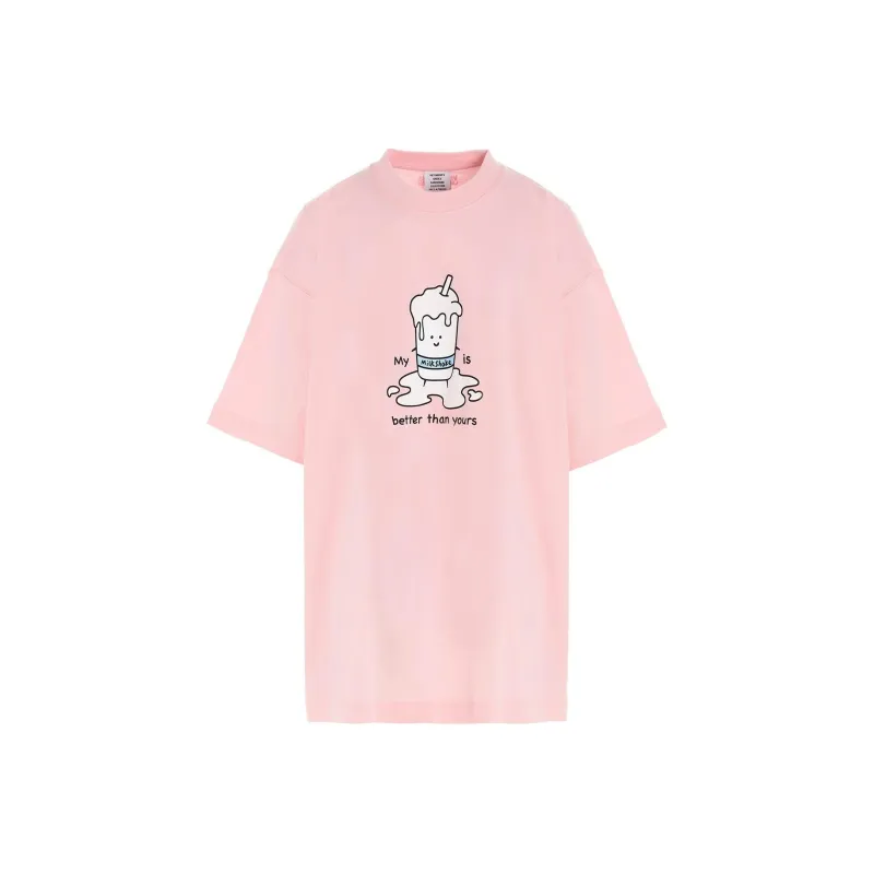 Vetements My Milkshake T-Shirt 'Baby Pink'-0