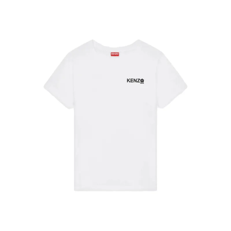 KENZO Logo Printed Crewneck T Shirt-5