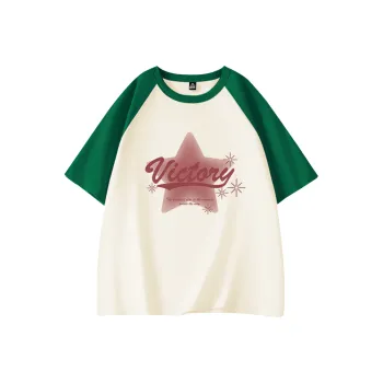 Cotton Raglan Sleeve T Shirt Women's
