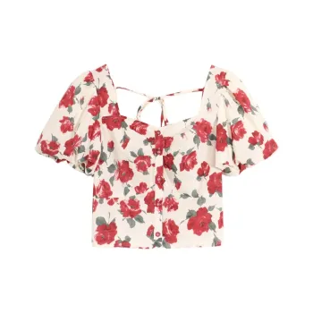 SETIROM Crop Tops Women's Multicolor
