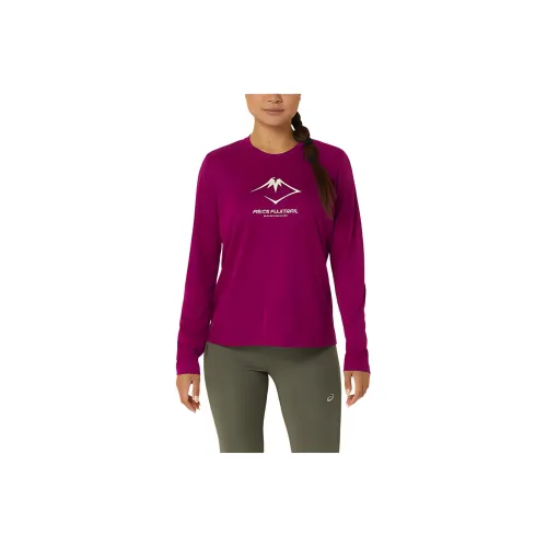 Asics Long Sleeve Shirts T-Shirt Women's Blackberry-Colored