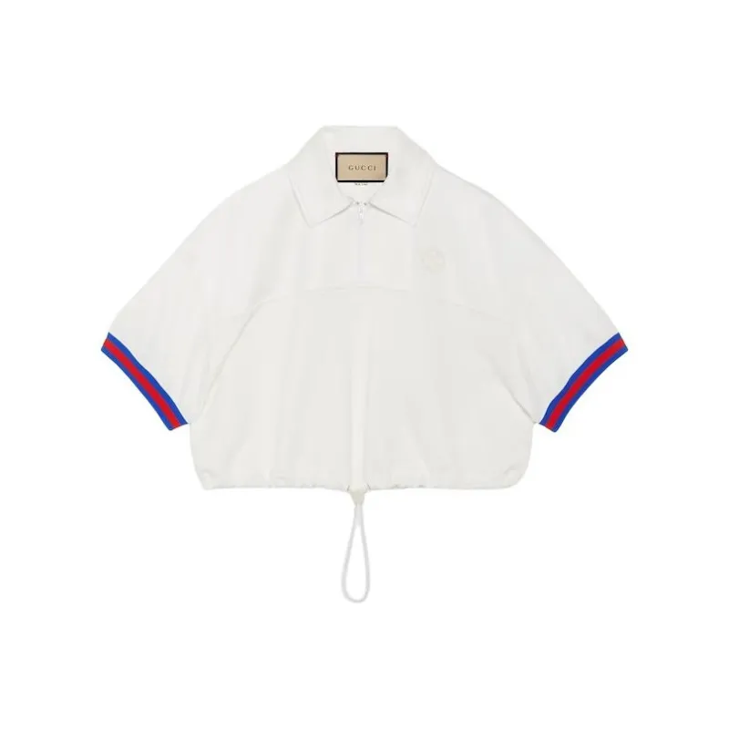 GUCCI Logo Patch Polo Shirt-0