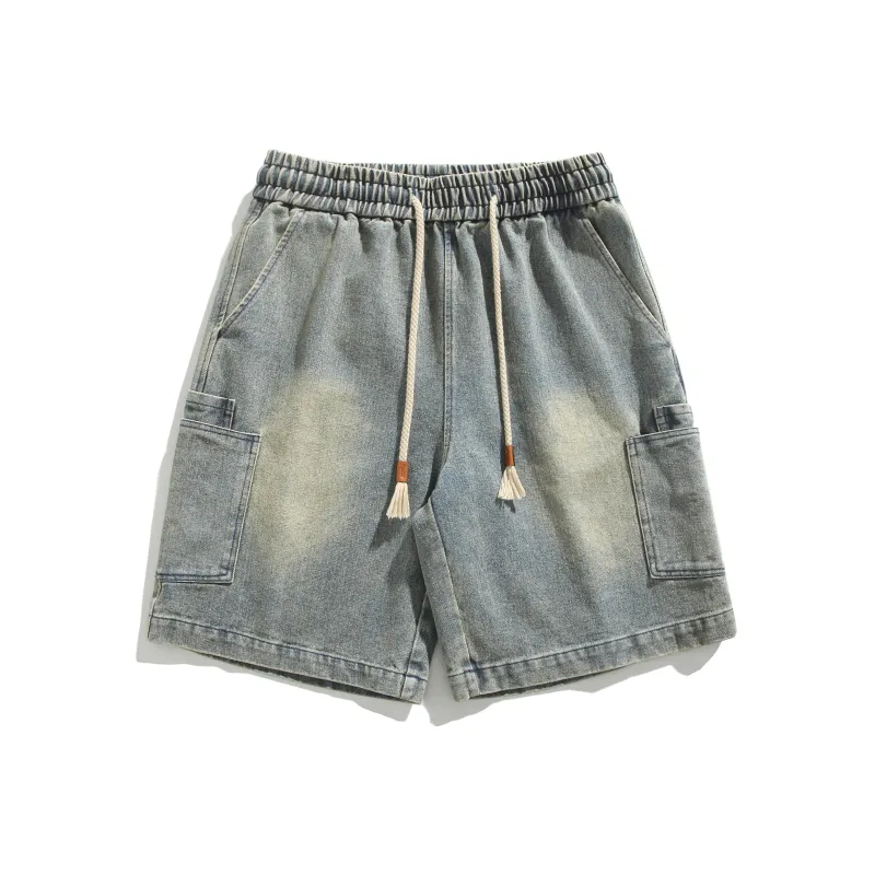 AMBER LIGHT Denim Shorts Unisex-8