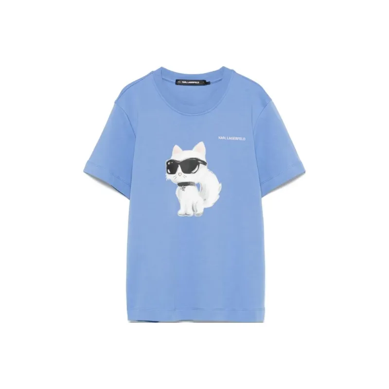KARL LAGERFELD / Karl Lagerfeld Jeans Choupette print T shirt-0