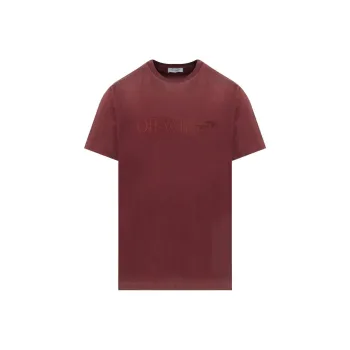 OFF-WHITE T-Shirt Slim Fit Women's Brick Red