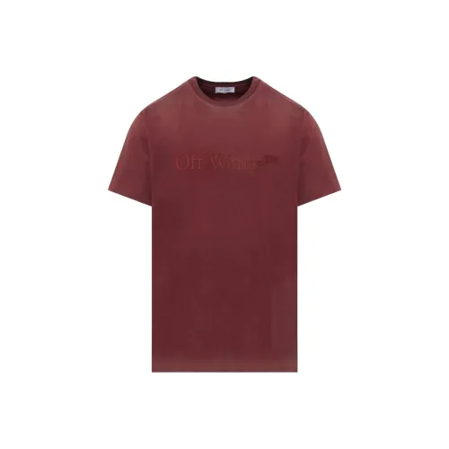 OFF WHITE T Shirt Slim Fit Women's Brick Red
