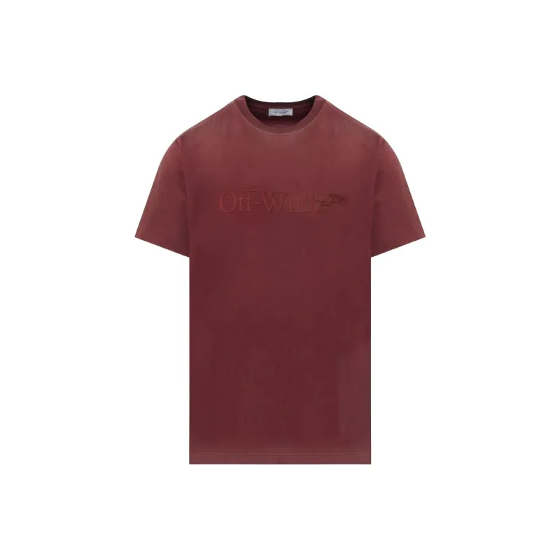 OFF WHITE T Shirt Slim Fit Women's Brick Red-0