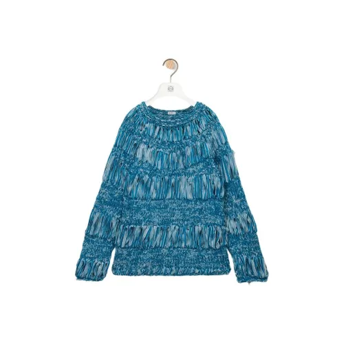 LOEWE Paula's Ibiza SS25 Knitwear Men's Turquoise