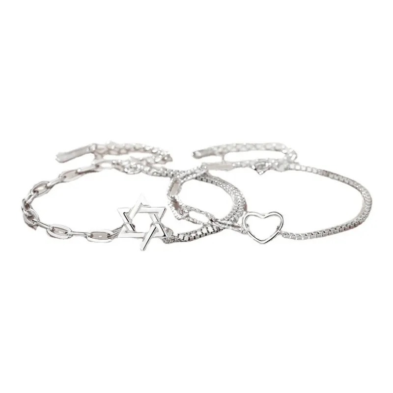 DAWO 925 Sterling Silver Bracelets Unisex-0