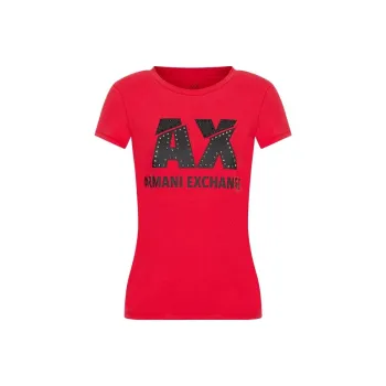 ARMANI EXCHANGEAE FW22 T Shirt Women's Red