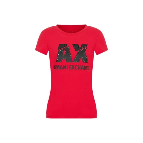 ARMANI EXCHANGEAE FW22 T Shirt Women's Red