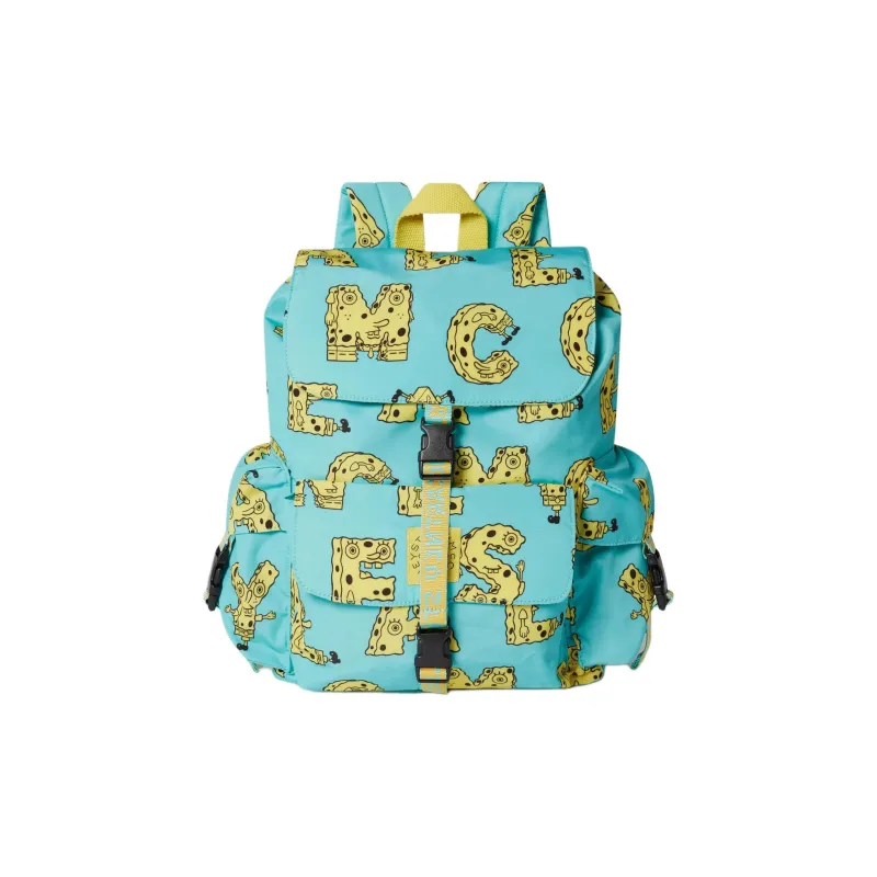 Stella McCartney Sponge Bag, Collaboration Polyester Backpack Kids' Blue & Yellow-0