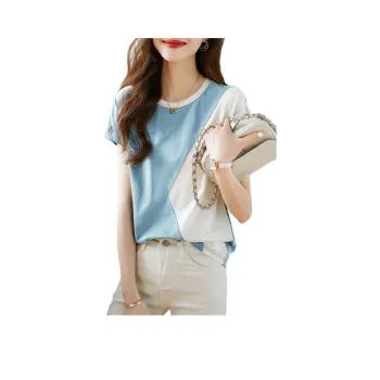 XWI T Shirts Women's Light Blue