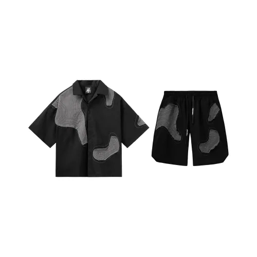 XINYINSU Shirt Matching Set Unisex Black