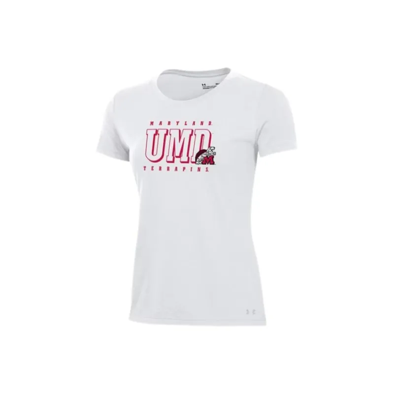 Under Armour Performance CottonCollegiate Regular T Shirt Women's White 107-0