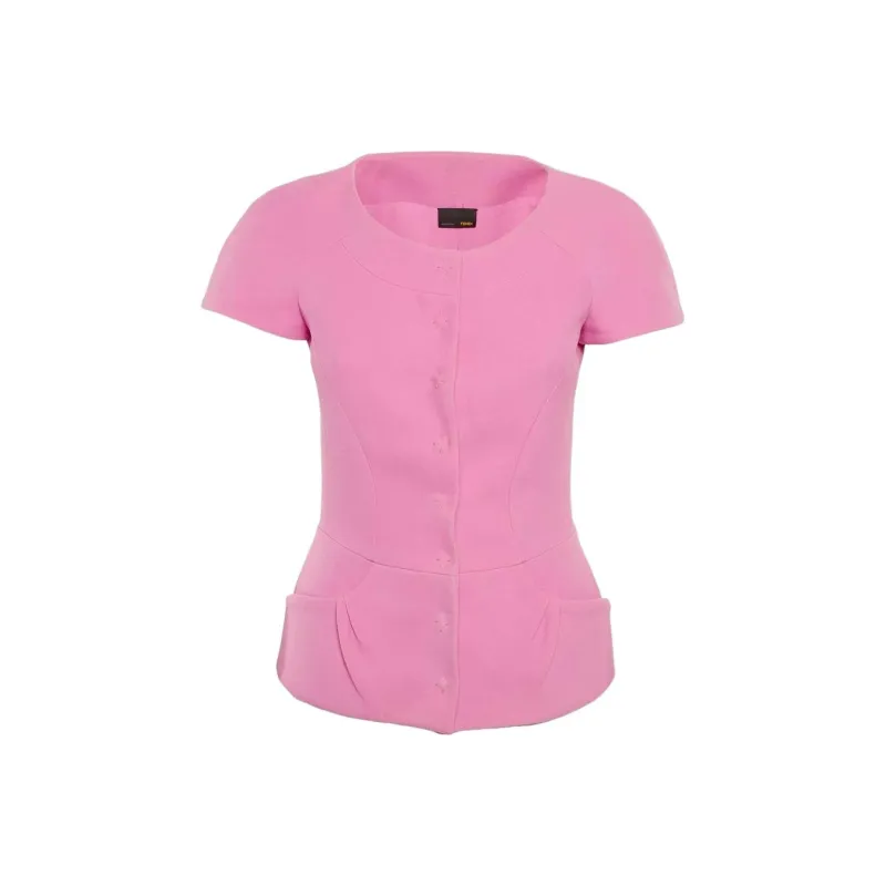 FENDI T Shirts Women's Pink-0