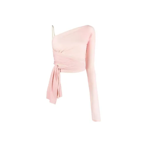 MM6 Maison Margiela Asymmetric Wraparound Cropped Top