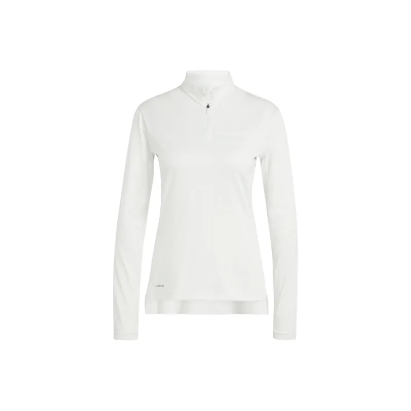 Adidas Terrex Multi Half-Zip Long Sleeve Tee T-Shirt Women's White-0