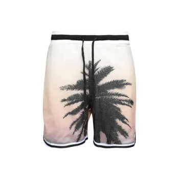 Blue Sky Inn Palm Tree print Gradient Shorts